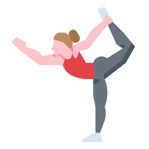 Yoga diet fitness sports and competition icon