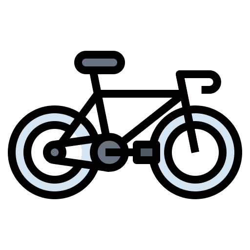 Bicycle sports and competition fitness activity icon
