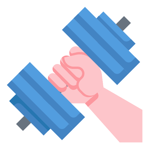 Dumbbell sports and competition adjustable fitness icon