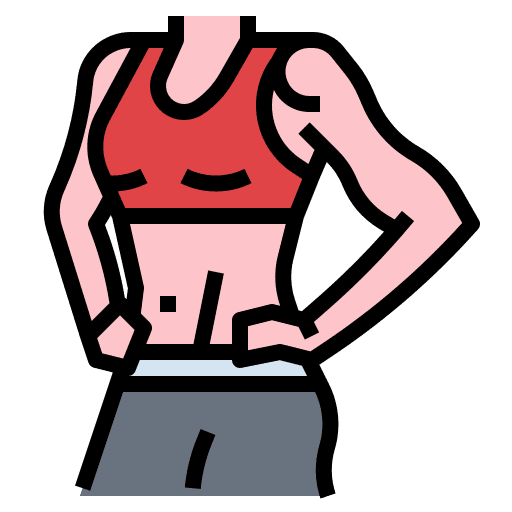 Oblique six pack healthy pack icon