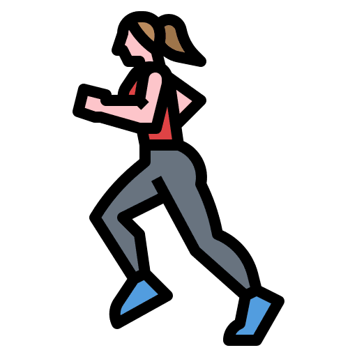 Running diet running sports and competition icon
