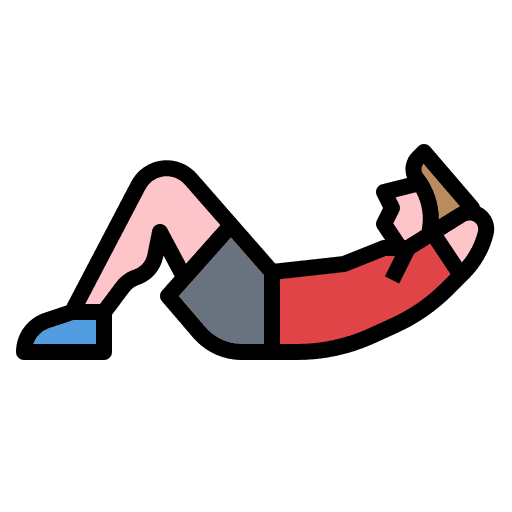 Sit up exercise sports and competition sit up icon