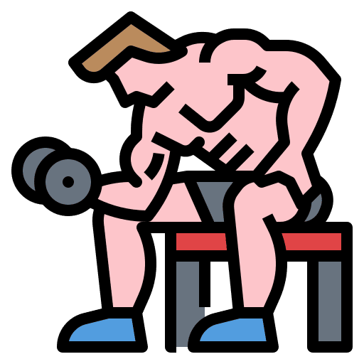 Workout sports and competition man fitness icon