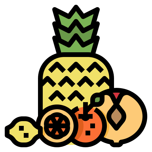 Fruit healthy diet workout icon
