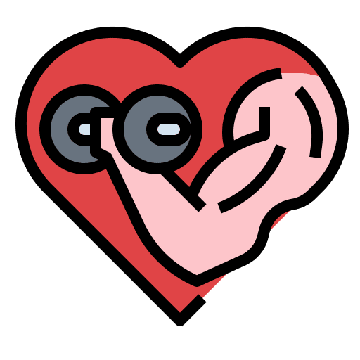 Hearth fitness gym wellness icon