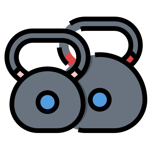 Kettlebells healthy workout gym icon