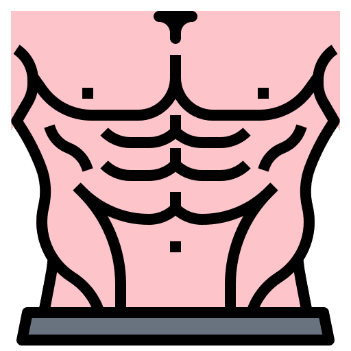 Six pack diet muscle six pack icon