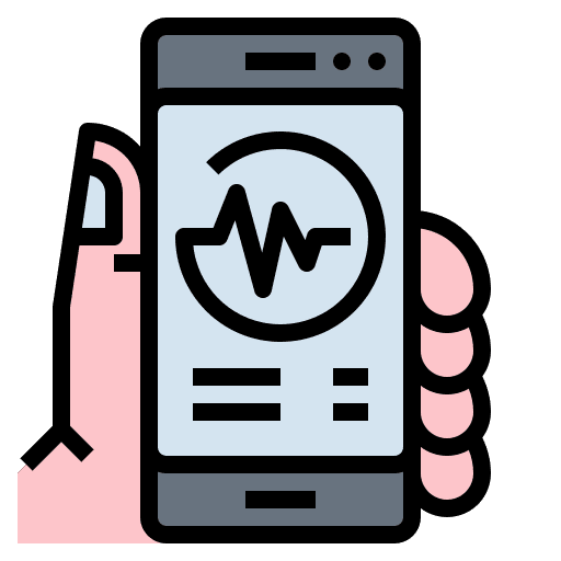 Smartphone smartphone fitness healthy icon