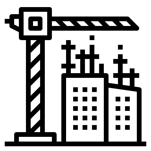 Building construction site building construction icon