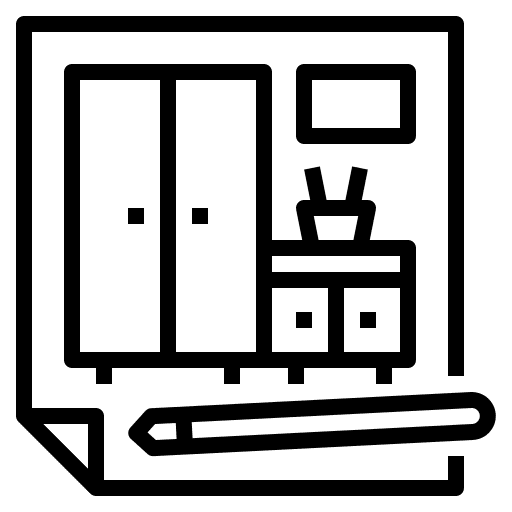 Interior design architecture property furniture icon