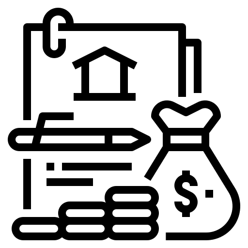 Loan contract loan real estate icon