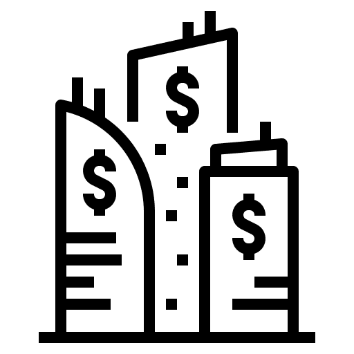 Real estate business real estate town icon