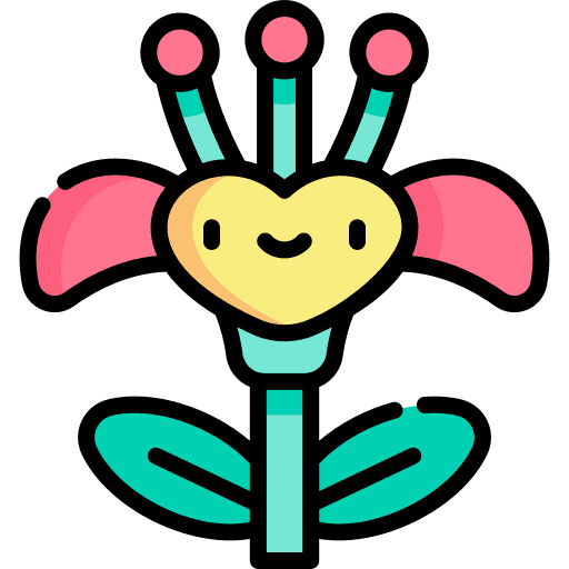Flower petals botanical flower icon