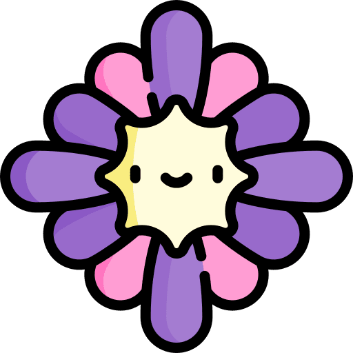 Flower petals nature blossom icon