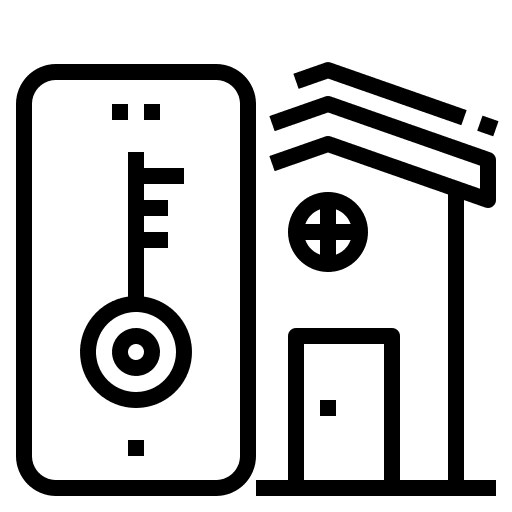 Smart home smart home property real estate icon