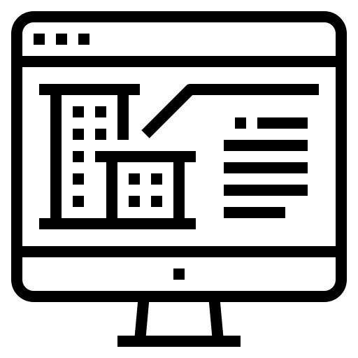 Website real estate office website icon