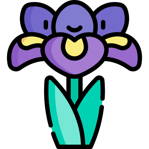Flower blossom petals flower icon
