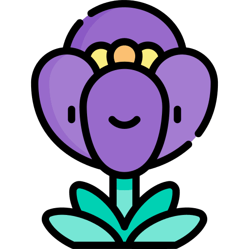 Flower petals blossom botanical icon