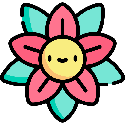 Flower petals blossom flower icon