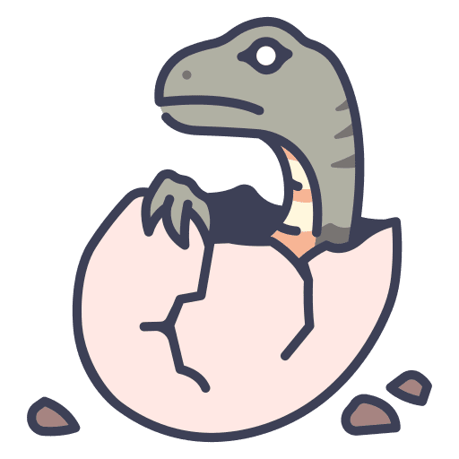 Dinosaur egg jurassic animals wild icon