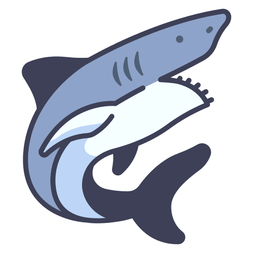 Shark jurassic ancient animal icon