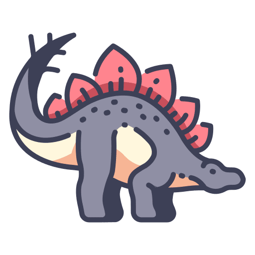 Stegosaurus jurassic animals dinosaur icon