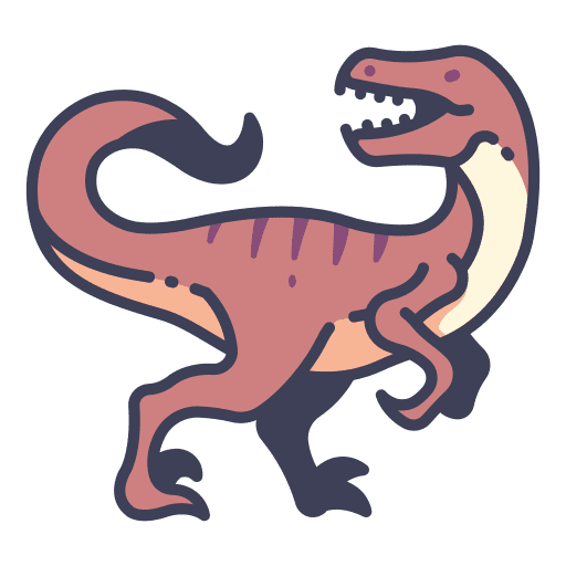 Velociraptor ancient velociraptor animal icon