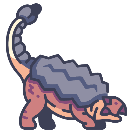 Ankylosaurus jurassic animal wild icon