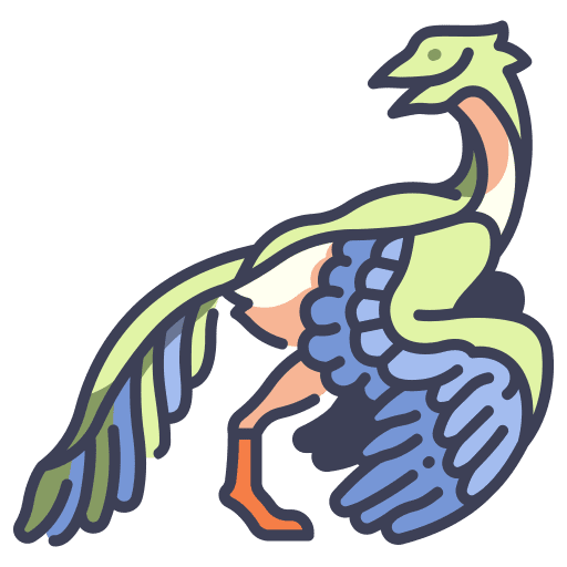 Archaeopteryx dinosaur wild animal icon
