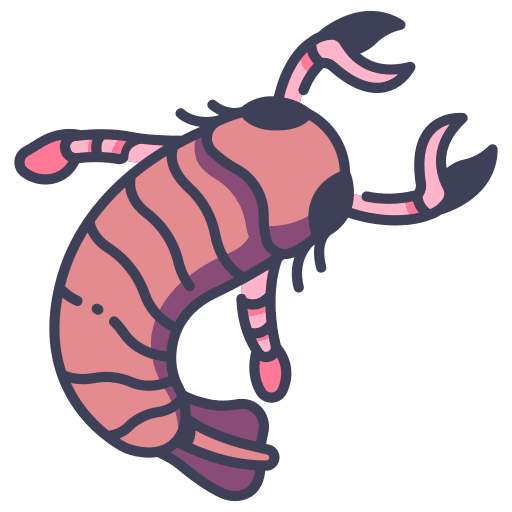 Primitive ancient ocean animals icon