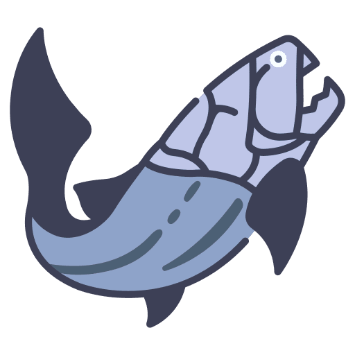 Primitive fish primitive dino icon