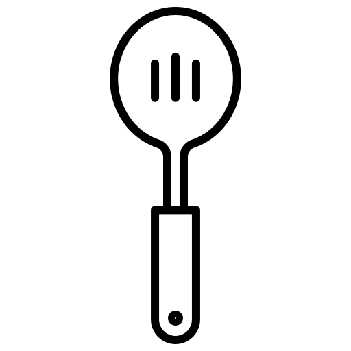 Slotted spoon utensil kitchen kitchen utensil icon