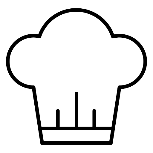 Chef hat food and restaurant hat chef hat icon