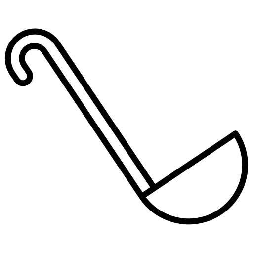 Ladle soup kitchenware tools and utensils icon