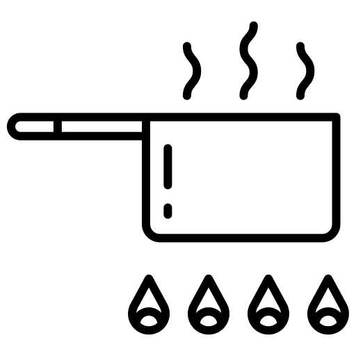 Pan cook frying pan fire icon