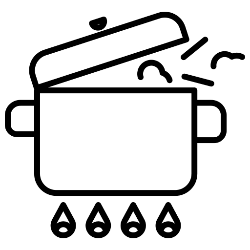 Stew pot jack pot kitchenware icon