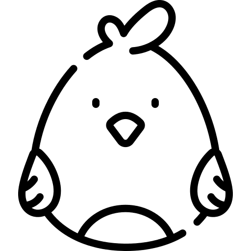 Chick chick spring happy easter icon