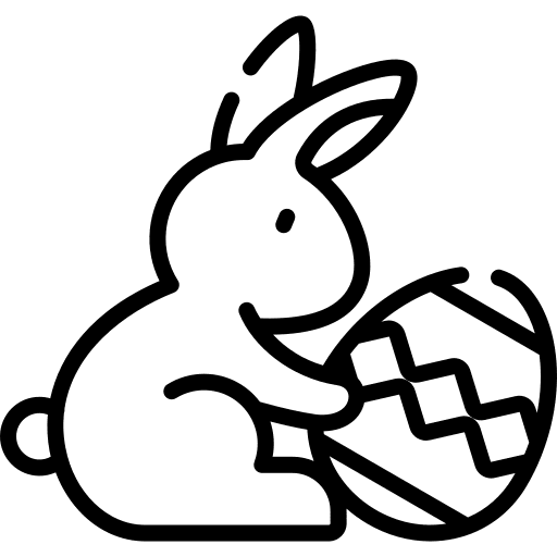 Easter bunny rabbit animals wildlife icon