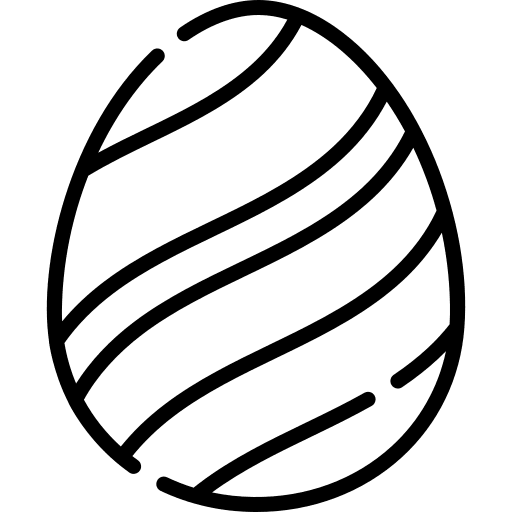 Easter egg food decoration cultures icon