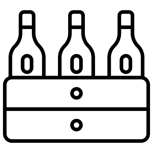 Wine bottle food and restaurant alcoholic drink wine cellar icon