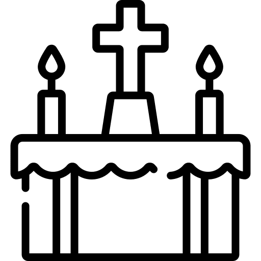 Altar birthday and party altar christianity icon