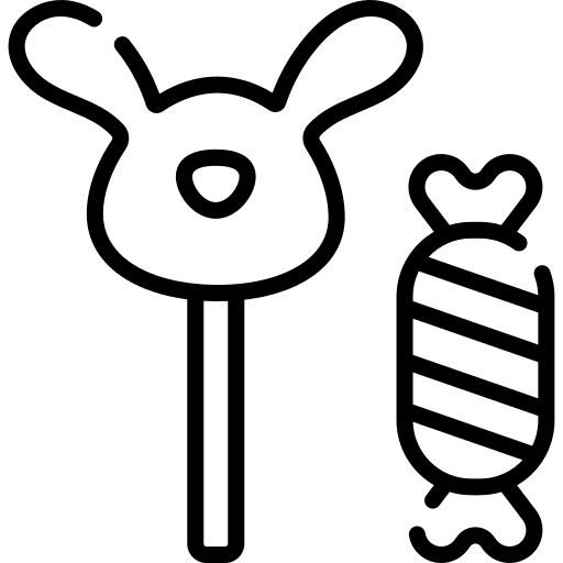 Chocolate birthday and party easter pop icon