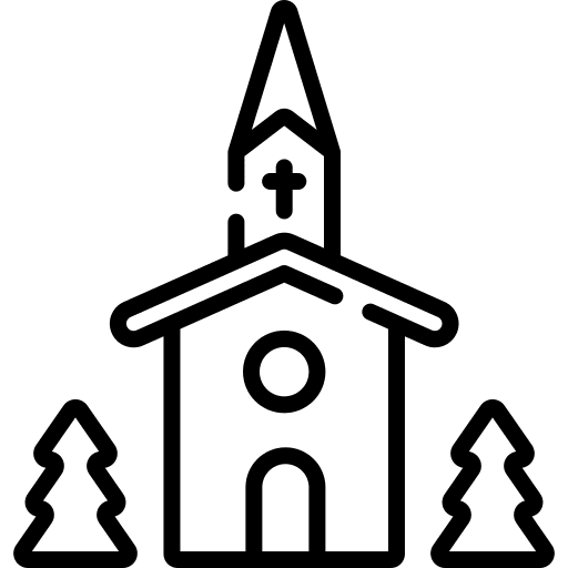 Church religious building christianity icon