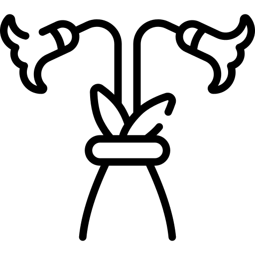 Easter flower birthday and party lilies icon