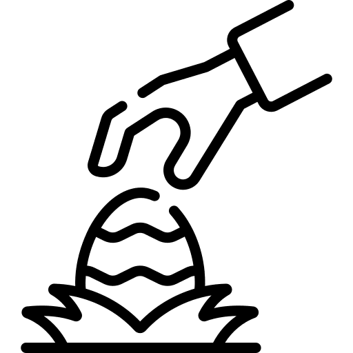 Egg hunt egg hunt birthday and party easter egg icon