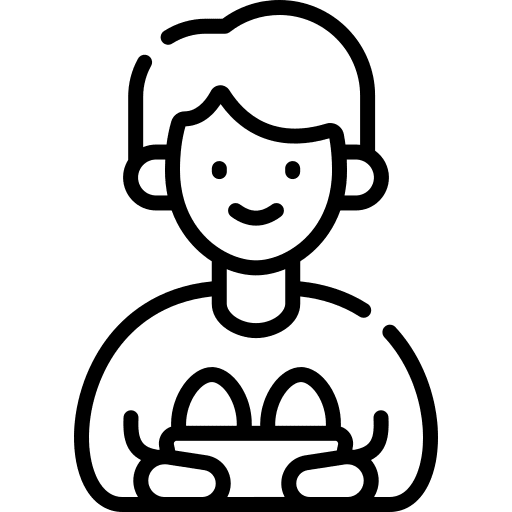 Boy easter boy birthday and party icon