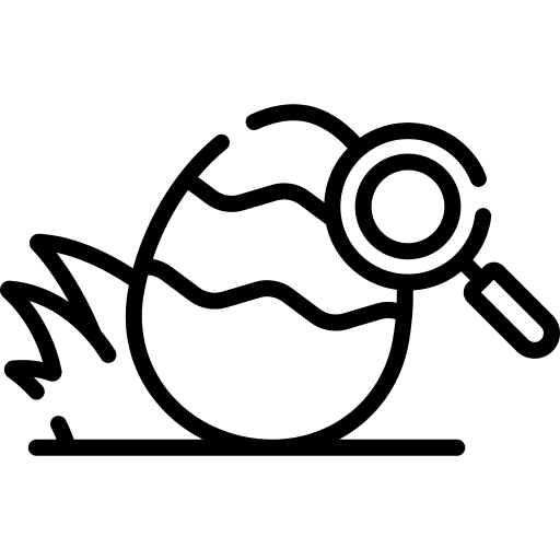 Egg hunt birthday and party finding basket icon