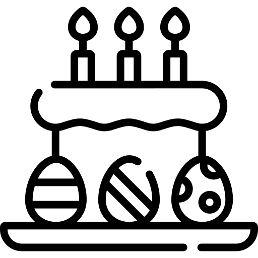 Cake bakery birthday and party food icon