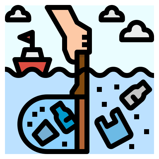 Cleaning sea ecology and environment ocean icon