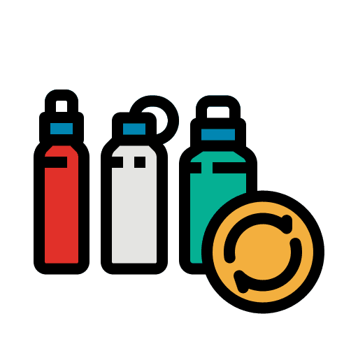 Reusable bottle plastic bottle reusable bottle icon